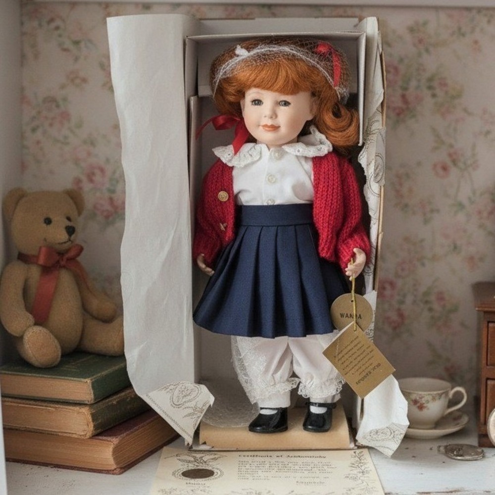 Kingstate Porcelain Wanda Doll, The Prestige Collection, 15" Vintage Collectible